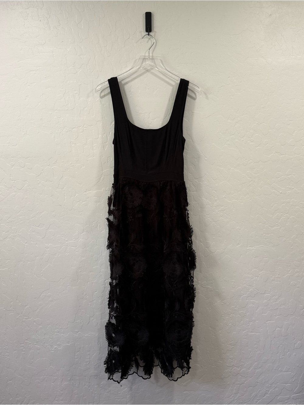 Anthropologie NWT Florina Lace Midi Black Size 8 - Picture 3 of 11